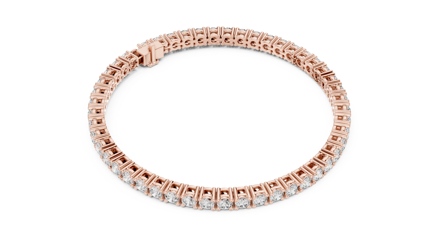 Golden Cascade Diamond Bracelet