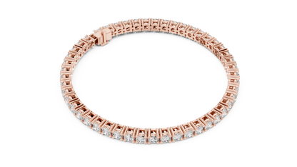 Golden Cascade Diamond Bracelet