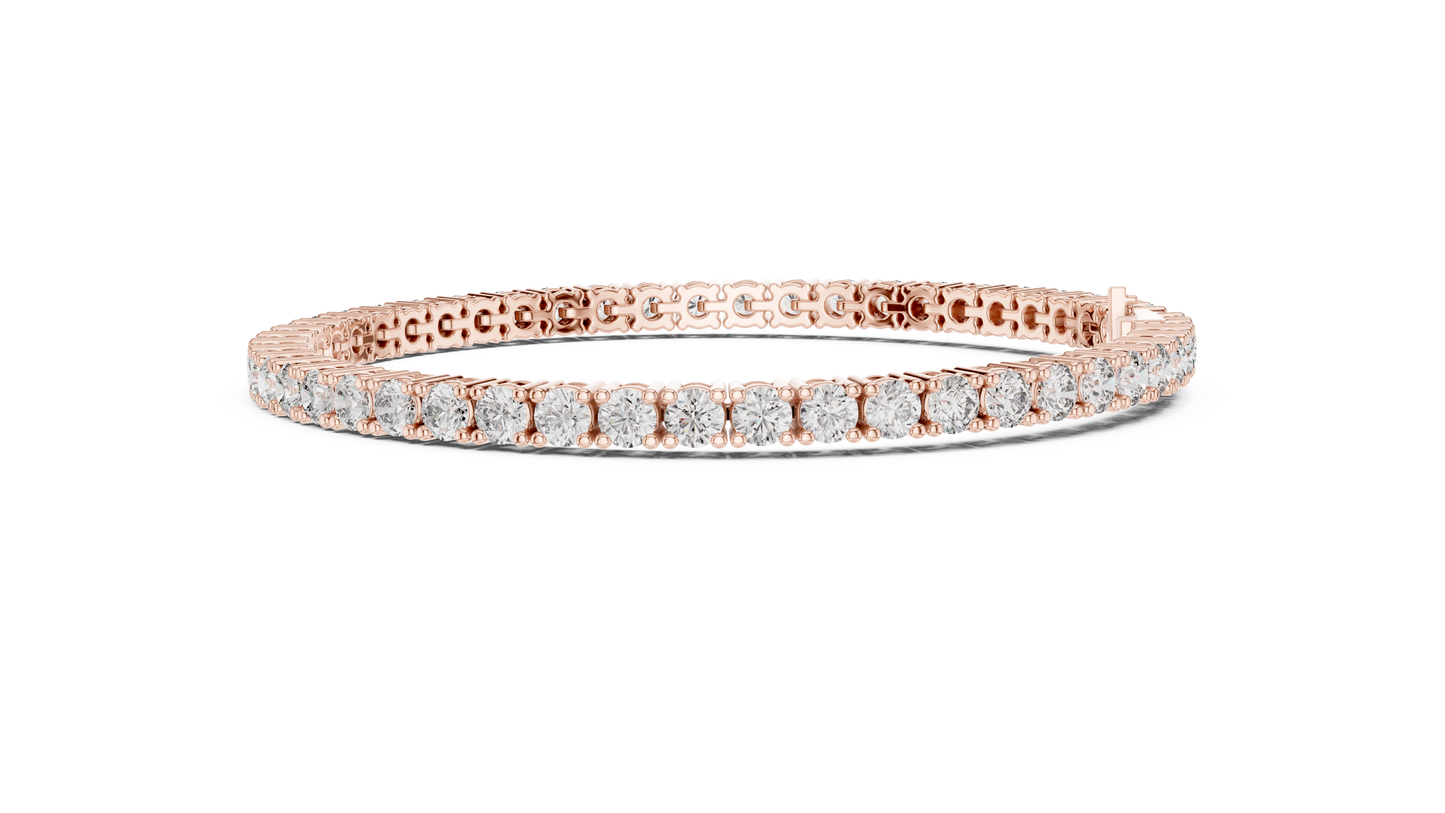 Golden Cascade Diamond Bracelet