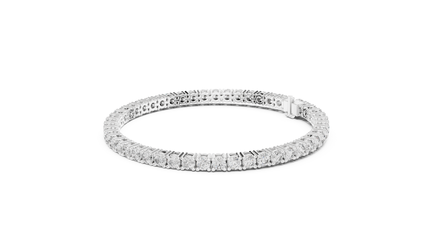 Golden Cascade Diamond Bracelet