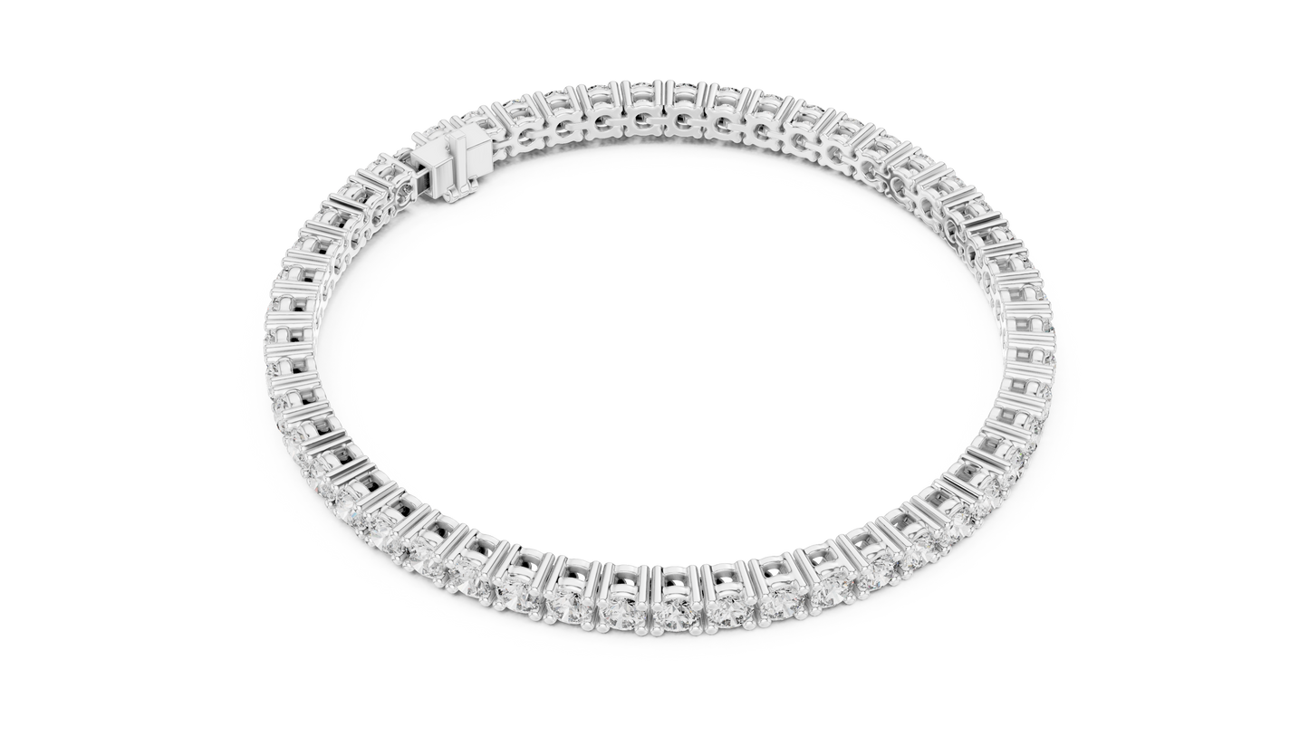Golden Cascade Diamond Bracelet