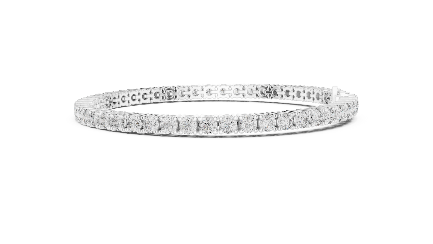 Golden Cascade Diamond Bracelet