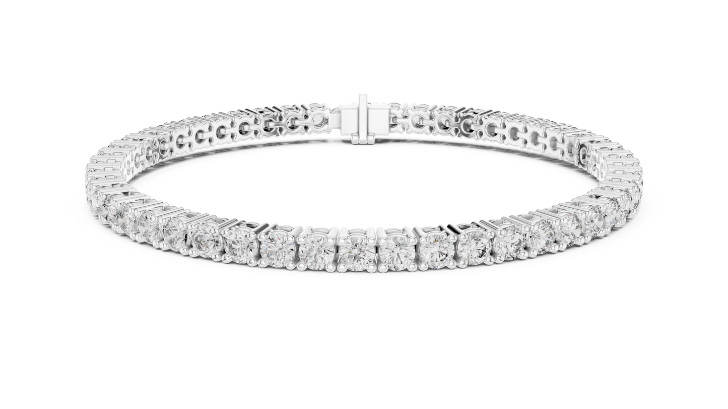 Golden Cascade Diamond Bracelet
