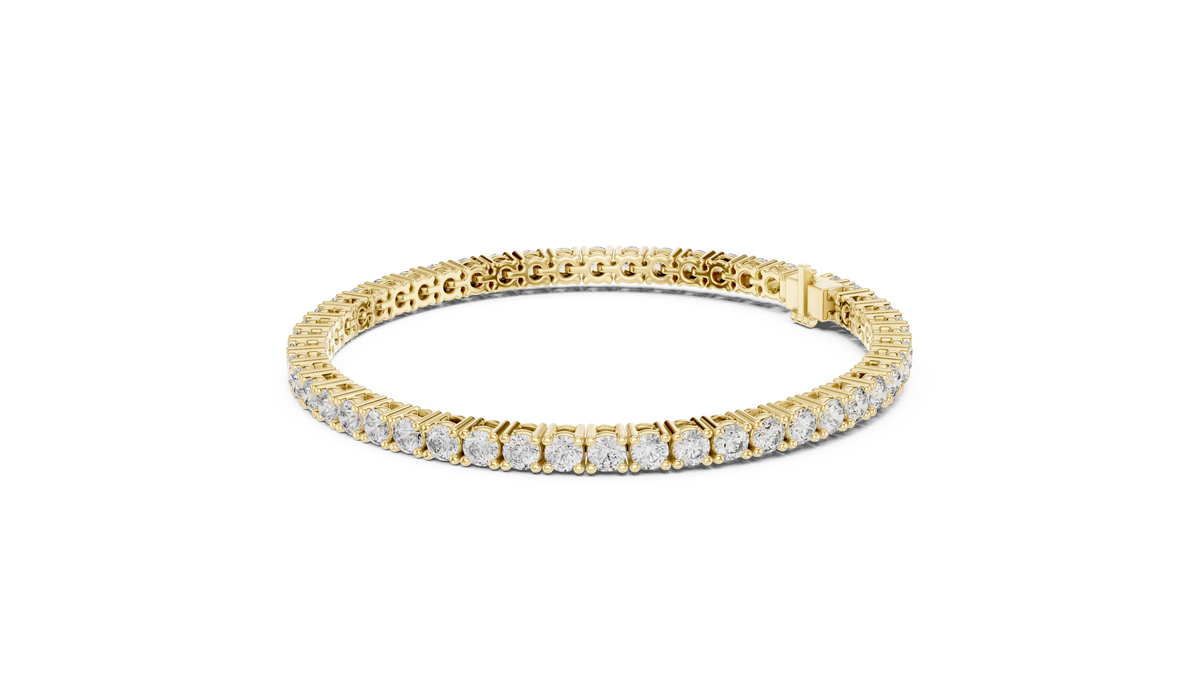 Golden Cascade Diamond Bracelet