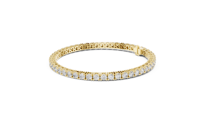 Golden Cascade Diamond Bracelet