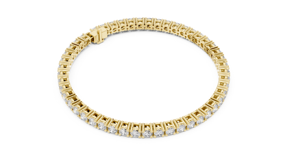 Golden Cascade Diamond Bracelet