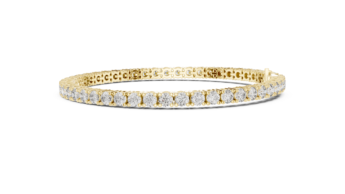 Golden Cascade Diamond Bracelet