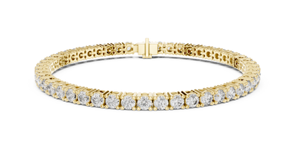 Golden Cascade Diamond Bracelet