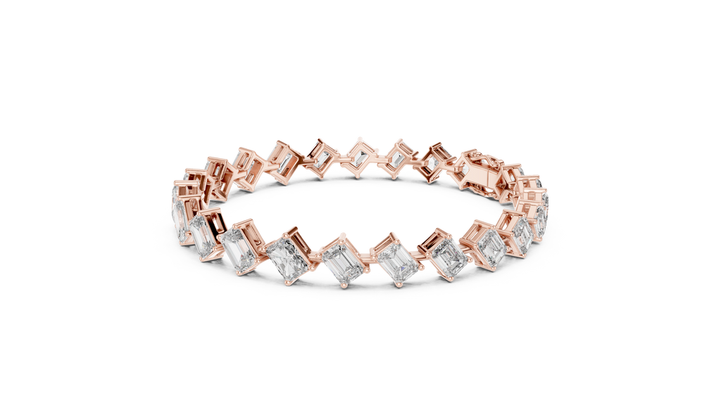 Regal Edge Diamond Line Bracelet