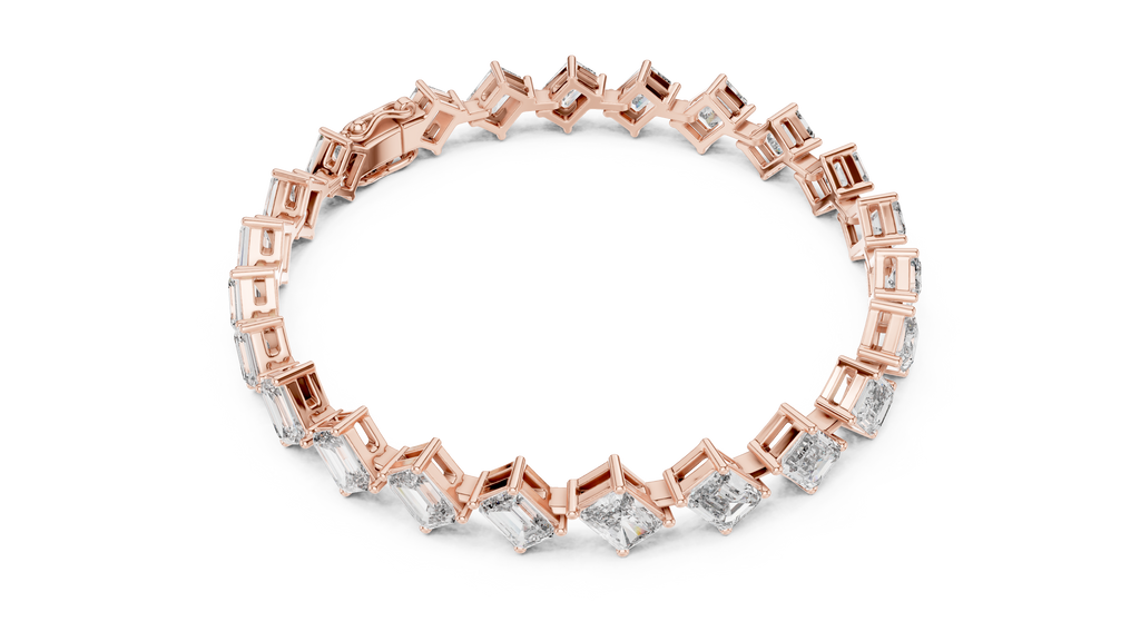 Regal Edge Diamond Line Bracelet