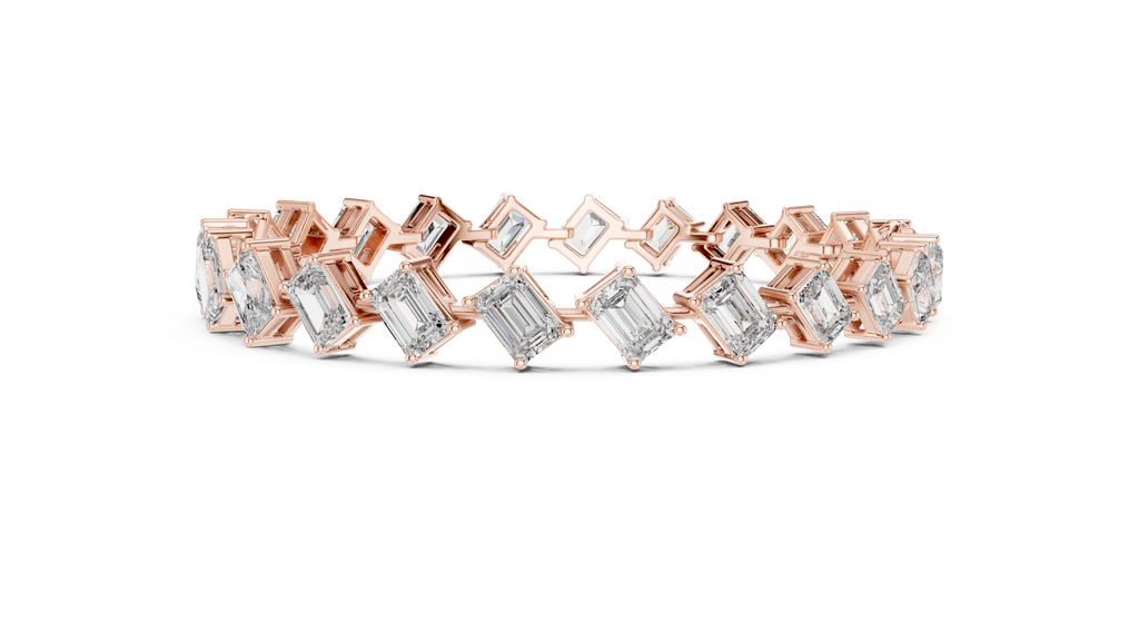 Regal Edge Diamond Line Bracelet