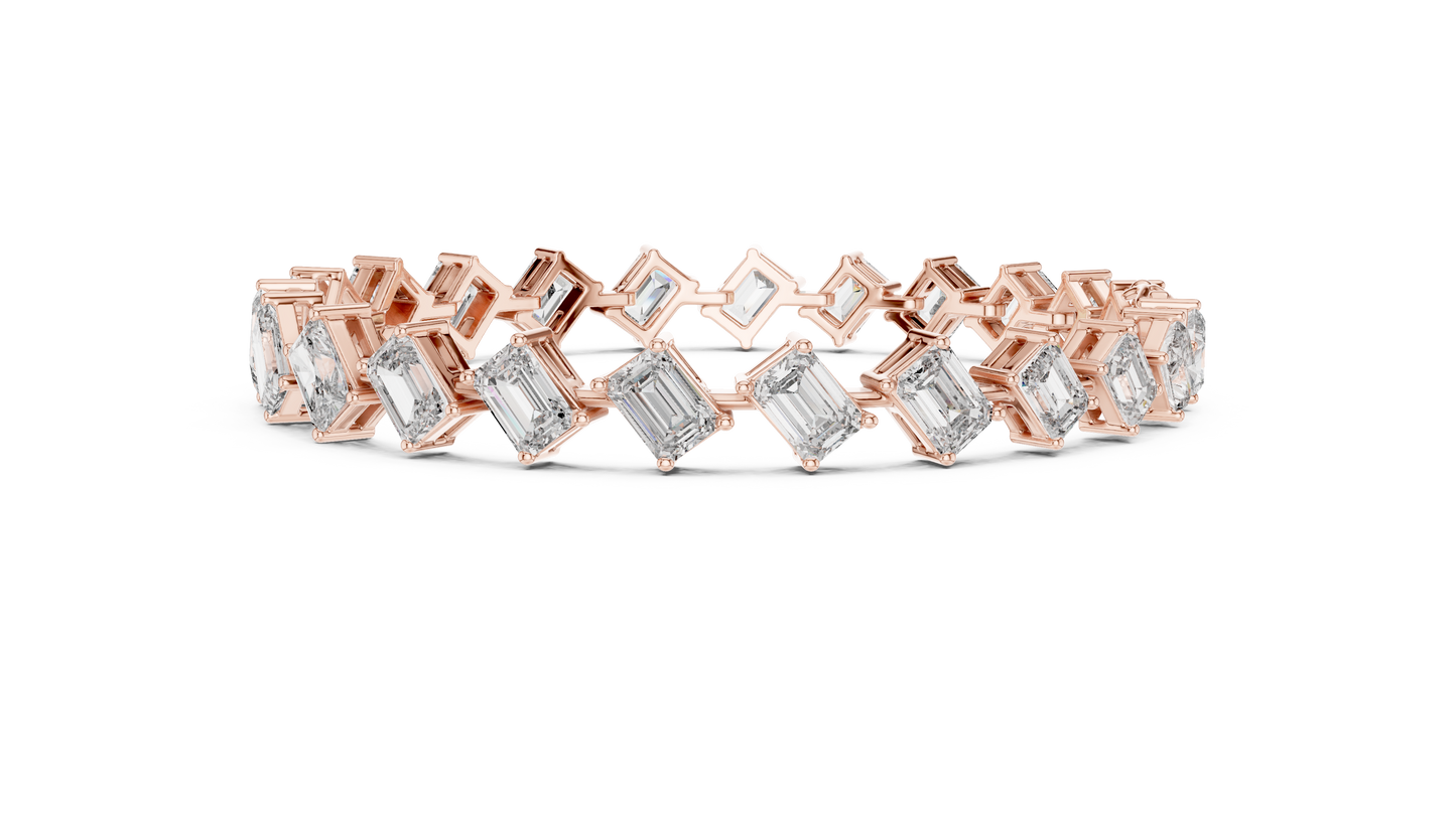 Regal Edge Diamond Line Bracelet