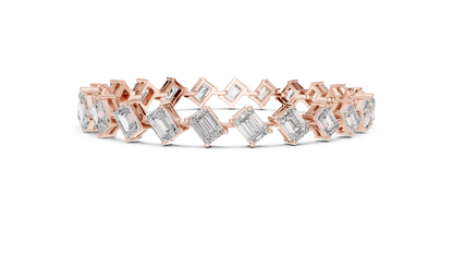 Regal Edge Diamond Line Bracelet