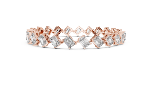 Regal Edge Diamond Line Bracelet