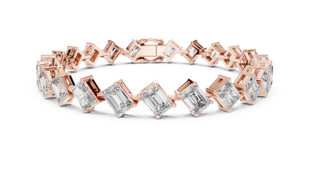 Regal Edge Diamond Line Bracelet