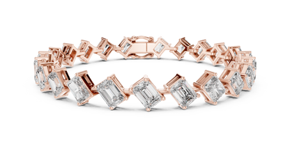 Regal Edge Diamond Line Bracelet
