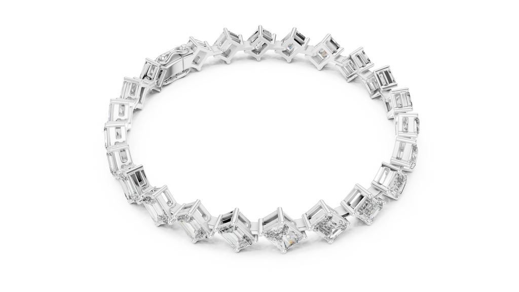 Regal Edge Diamond Line Bracelet