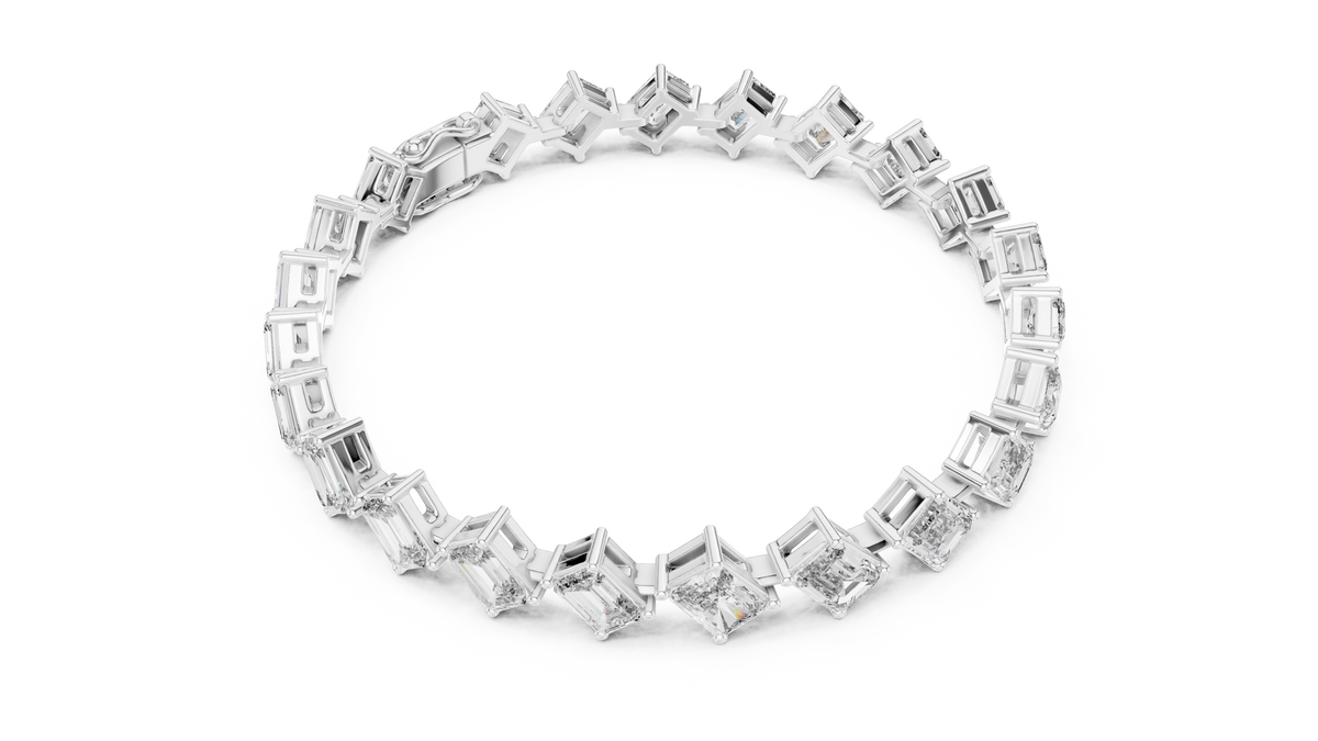 Regal Edge Diamond Line Bracelet