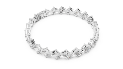 Regal Edge Diamond Line Bracelet