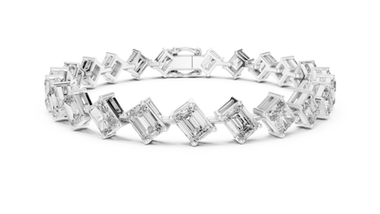 Regal Edge Diamond Line Bracelet