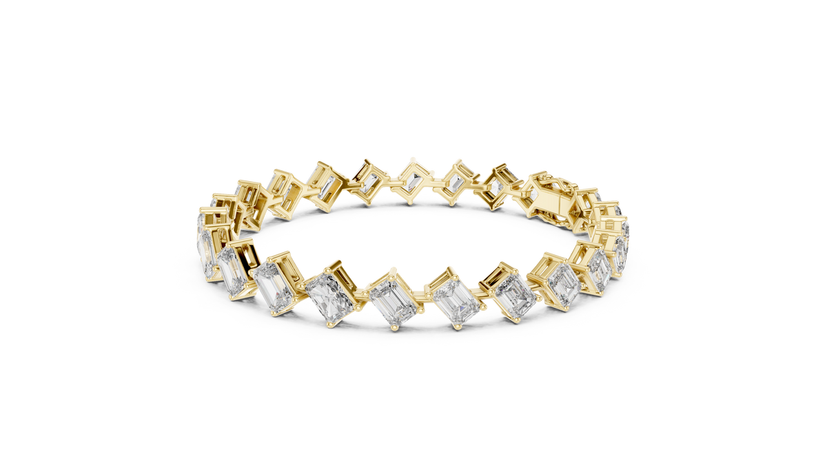 Regal Edge Diamond Line Bracelet