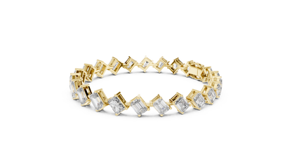 Regal Edge Diamond Line Bracelet