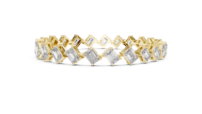 Regal Edge Diamond Line Bracelet