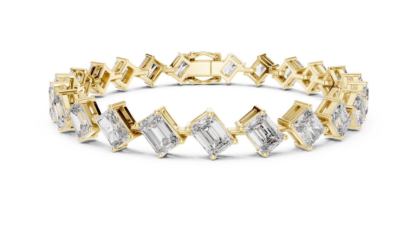 Regal Edge Diamond Line Bracelet