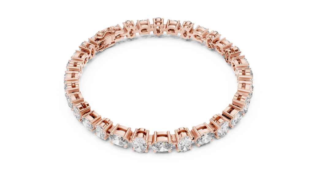 Golden Oval Grace Diamond Bracelet