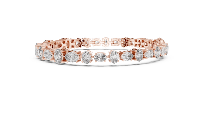 Golden Oval Grace Diamond Bracelet