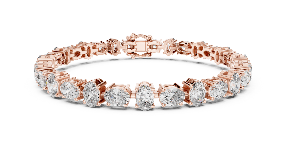 Golden Oval Grace Diamond Bracelet