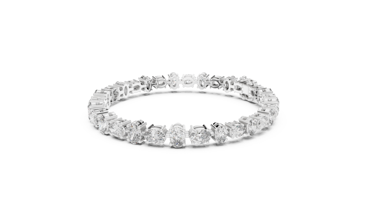 Golden Oval Grace Diamond Bracelet