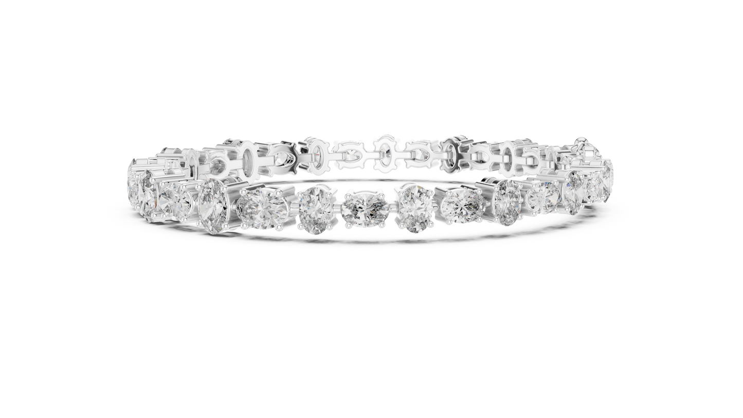 Golden Oval Grace Diamond Bracelet