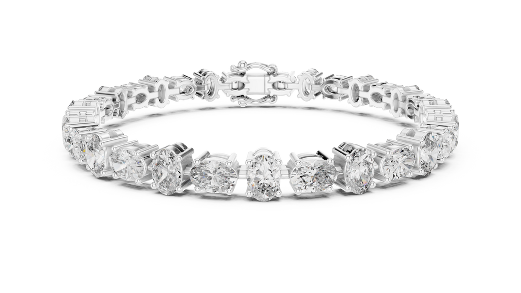 Golden Oval Grace Diamond Bracelet