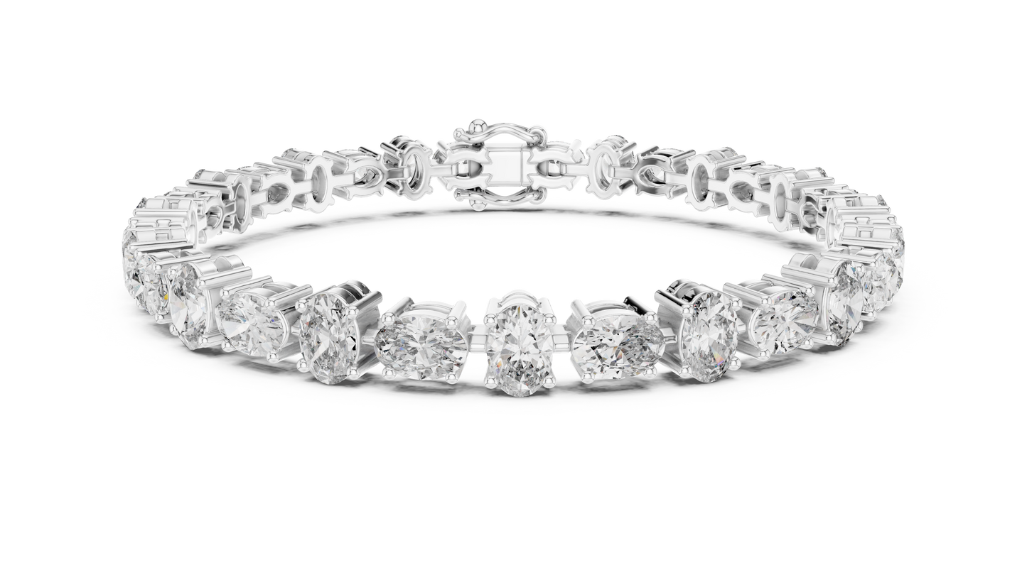 Golden Oval Grace Diamond Bracelet