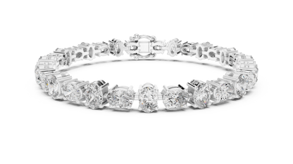 Golden Oval Grace Diamond Bracelet