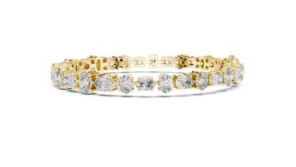 Golden Oval Grace Diamond Bracelet