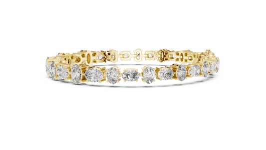 Golden Oval Grace Diamond Bracelet