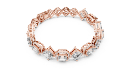 Elite Halo Frame Diamond Bracelet