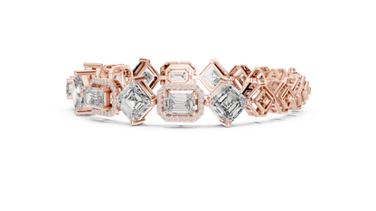 Elite Halo Frame Diamond Bracelet