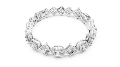 Elite Halo Frame Diamond Bracelet