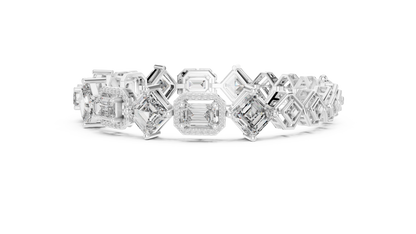 Elite Halo Frame Diamond Bracelet
