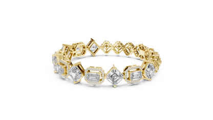 Elite Halo Frame Diamond Bracelet