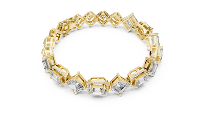 Elite Halo Frame Diamond Bracelet