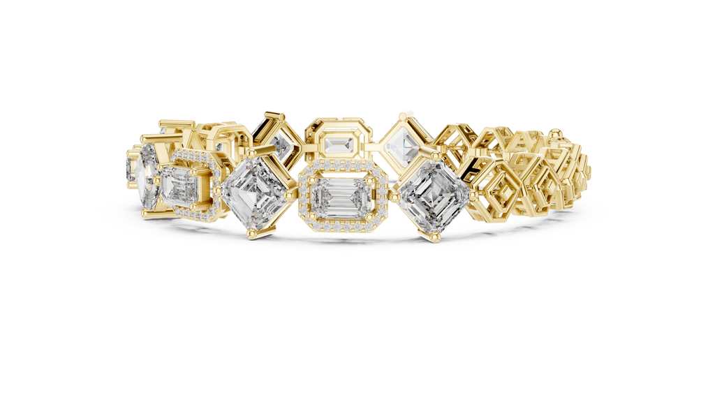 Elite Halo Frame Diamond Bracelet