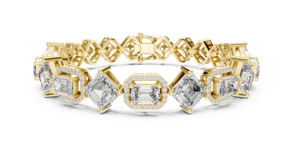 Elite Halo Frame Diamond Bracelet
