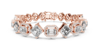 Elegant Mixed Cut Diamond Bracelet