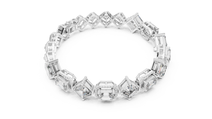 Elegant Mixed Cut Diamond Bracelet