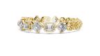 Elegant Mixed Cut Diamond Bracelet