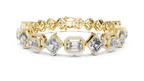Elegant Mixed Cut Diamond Bracelet